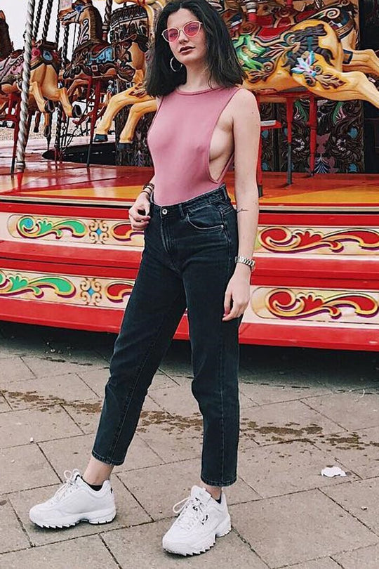 Rose Side Boob Bodysuit - Adrionna