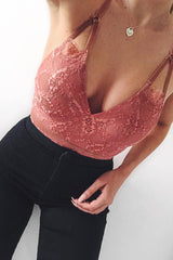 Coral Lace Open Back Bodysuit - Naomie