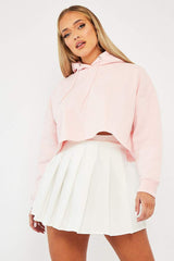 White Pleated Tennis Mini Skirt - Faye