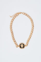 Gold Chunky Pendant Necklace - Ziya