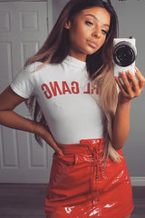 White Girl Gang Slogan T-shirt - Malyn