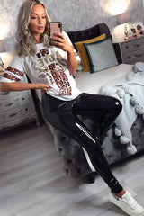 White Leopard Ladies Unite Slogan T-Shirt - Kayzlee