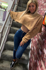 Dark Denim Ripped Knee Skinny Jeans - Eri