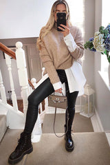 Black PU Coated Skinny Jeans - Rachell