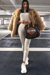 Stone Rib Crop Jumper Loungewear Set - Ayriana