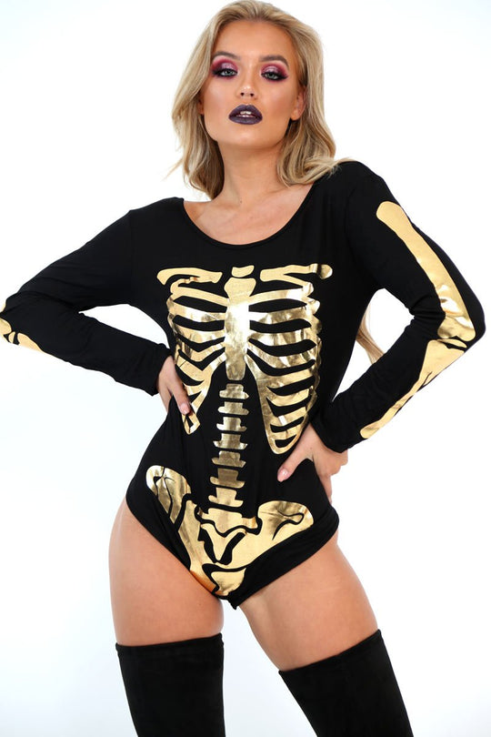 Gold Skeleton Bodysuit