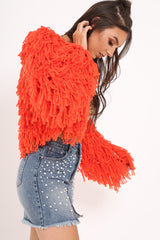 Light Wash Pearl Denim Skirt - Abir