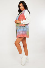Multi Chunky Knit Sleeveless Shacket - Shanya
