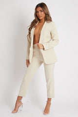 Stone Tailored Blazer And Trouser Set - Raea