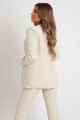 Stone Tailored Blazer And Trouser Set - Raea