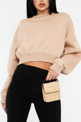 Sand Cropped Sweatshirt - Kieva