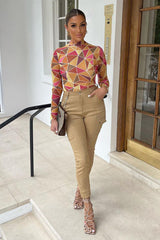 Yellow Geometric Pattern Mesh Bodysuit - Bee