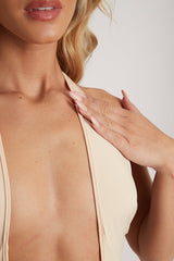 Stone Cut Out Tie Front Jumpsuit - Edla-Jumpsuits