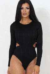 Diya Black Cut Out Bodysuit
