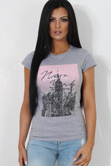 Rilley Grey Slogan Top