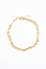 Gold Interlock Chunky Chain Necklace - Norine