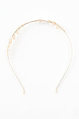 Gold Leaf Detail Metal Hairband - Kaylina