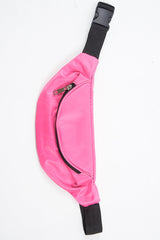 Neon Pink Front Zip Bumbag - Wakely