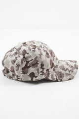 Grey Camoflage Print Cap Hat - Lannie