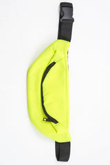 Neon Yellow Front Zip Bumbag - Wakely