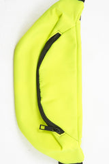 Neon Yellow Front Zip Bumbag - Wakely