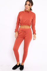 Rust Frill Hem Tracksuit - Adah
