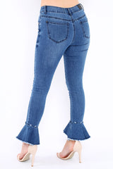 Denim Flared Jeans - Adaleine
