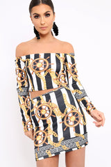 Black Chain Print Set - Adrie