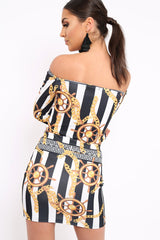 Black Chain Print Set - Adrie