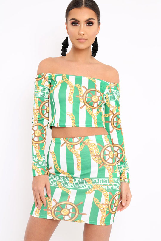 Green Chain Print Set - Adrie