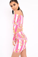 Fuchsia Chain Print Set - Adrie