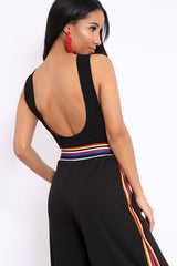 Black Side Boob Bodysuit - Adrionna