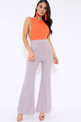 Orange Side Boob Bodysuit - Adrionna