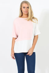 White Panel T-Shirt - Aimee