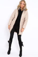 Stone Longline Puffer Jacket - Alexandra