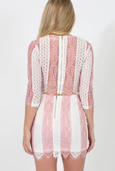 Pink Crotchet Two Piece - Alexus