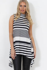 Alli White Split Back Top