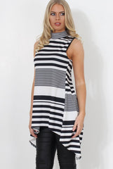 Alli White Split Back Top