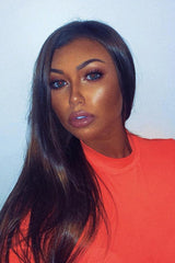 Neon Orange Slinky Bodysuit - Allison