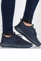 Navy Blue Spotted Trainers - Amalia