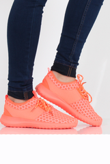 Orange Spotted Trainers - Amalia