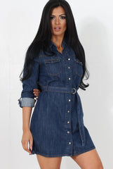 Indigo Denim Day Dress-Ami