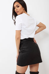 White Always Perfect Slogan T-shirt - Analise