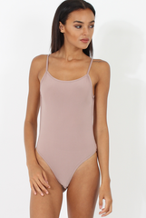 Mauve Open Back Bodysuit - Aniyah