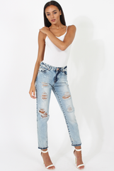 White Open Back Bodysuit - Aniyah