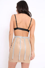 Silver Chain Mail Tassel Belt - Arriana