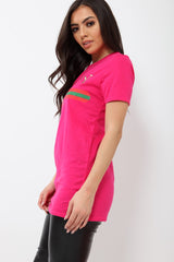 Fuchsia Guilty Slogan T-shirt - Ava