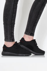 Saint Black Textured Trainers