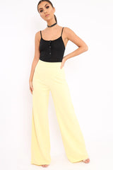 Black Ribbed Popper Front Bodysuit - Baylee