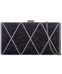 Diamante Diamond Pattern Clutch - Bea